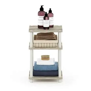 Furinno Stylish 3-Tier End Table for Small Spaces