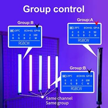 24.3" Large Handheld Light Wand, 2600 lumens RGB LED Video Light 360° Full Colors, RGB Tube Light for Photography Light Stick, CRI 98+, 2800K-10000K /Rechargeable Battery/LCD Display