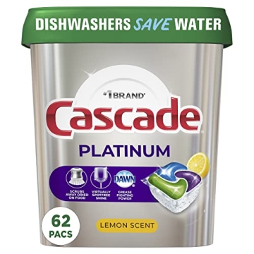 Cascade Platinum Dishwasher Pods for Sparkling Clean Dishes