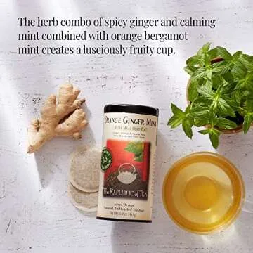 Orange Ginger Mint Herbal Tea - Caffeine-Free Delight