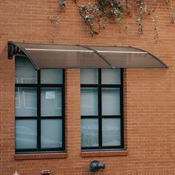 Mcombo 40"X80" Window Awning - Durable Outdoor Canopy for Your Home