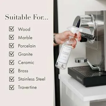 The Laundress Surface Cleaner, No. 247 Scented; Safe for Granite, Marble, Porcelain, & Wood; Bio-Based Ingredients; 15.5 Fl OZ