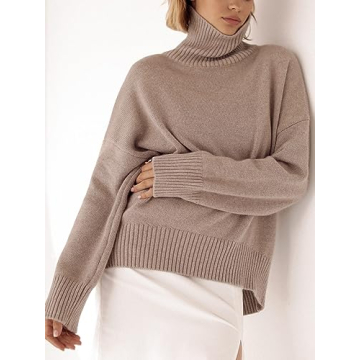 YKR Women's Cozy Turtleneck Sweater for Fall 2024
