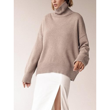YKR Women's Cozy Turtleneck Sweater for Fall 2024