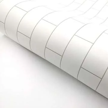 RoyalWallSkins Peel and Stick Subway Tile Wallpaper Roll