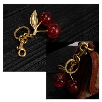 Craoopii Cherry Bag Charm for Stylish Accessories