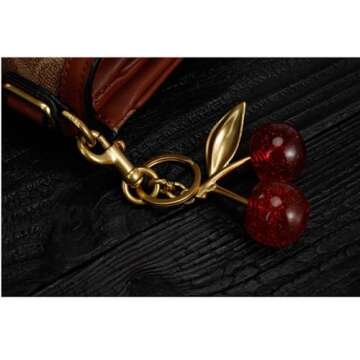Craoopii Cherry Bag Charm for Stylish Accessories