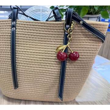 Craoopii Cherry Bag Charm for Stylish Accessories