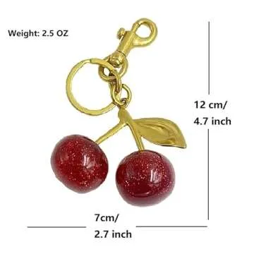 Craoopii Cherry Bag Charm for Stylish Accessories