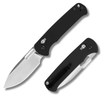 CJRB Hectare Folding Pocket Knife, 3.15" AR-RPM9 Powder Steel Blade G10 Handle Small EDC Knife With ...