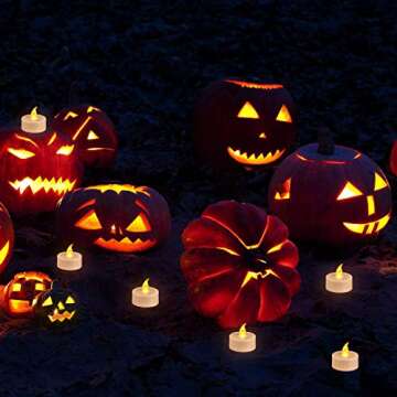 JUNPEI 24-Pack LED Flameless Tealights for Cozy Ambiance