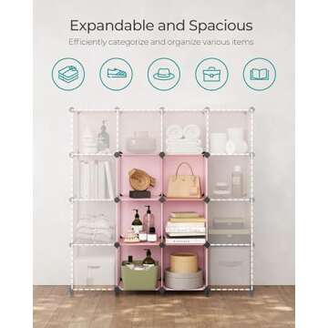 SONGMICS 6 Cube Storage Organizer - Customizable, Safe, Stylish