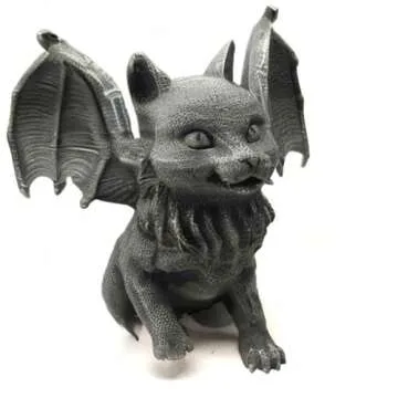 Vampire Fanged Cat Gargoyle Candleholder for Goth Lovers