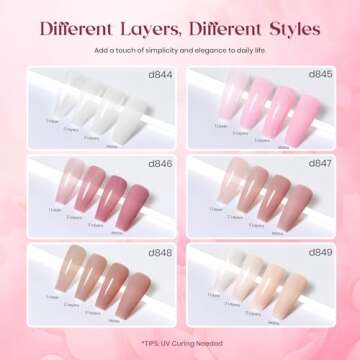 Beetles Jelly Gel Polish 6 Colors Milky White Nude Pink Gel Polish Nude Nail Polish Brown Gel Nail Polish Soak Off Uv Nail Lamp Nail Concealer Cured Nail Manicure Gifts