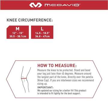 McDavid Knee Band for Knee Pain Relief, Support Brace Patella Tendon Knee Strap for Pickleball, Hiking, Soccer, Basketball, Running, Jumpers Knee, Tennis, Tendonitis, Volleyball & Squats