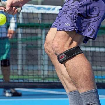 McDavid Knee Band for Knee Pain Relief, Support Brace Patella Tendon Knee Strap for Pickleball, Hiking, Soccer, Basketball, Running, Jumpers Knee, Tennis, Tendonitis, Volleyball & Squats