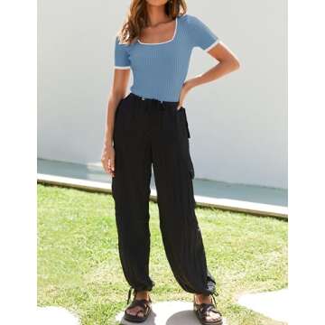 ZESICA Women’s Color Block T-Shirt - Stylish & Versatile