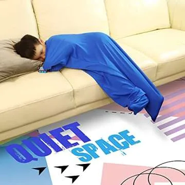 Novelty Place Dynamic Stretch Body Socks Kid's Sensory Socks, Improve Sensory Processing Socks for Children with Autism, ADHD-Fits Children 38-45" Height,6-9 Years-Blue