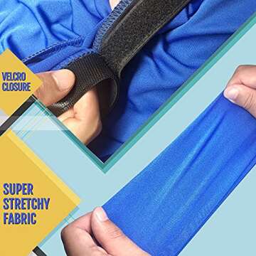 Novelty Place Dynamic Stretch Body Socks Kid's Sensory Socks, Improve Sensory Processing Socks for Children with Autism, ADHD-Fits Children 38-45" Height,6-9 Years-Blue