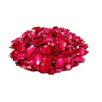 DoraMagic Dried Red Rose Petals 1.75oz/50g, Real Natural Dried Rose Petals for Bath, Soap Making, Ca...