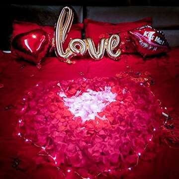 DoraMagic Dried Red Rose Petals 1.75oz/50g, Real Natural Dried Rose Petals for Bath, Soap Making, Candle Making, Wedding, Confetti, DIY Crafts, Non Edible (Red)