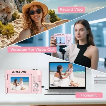 Stylish 4K Vlogging Camera with 50MP and Flip Screen