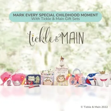 Tickle & Main Woodland Forest Friends Baby Book - 5-Piece Set for Infants 0-12 Months - Includes Storybook and 4 Pairs of Animal Socks - Forest Theme Baby Stuff