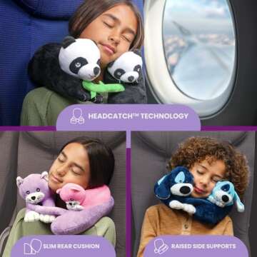 Cabeau Airplane Travel Pillow for Kids – Evolution Kids – Neck Support for Sleeping on Airplanes...