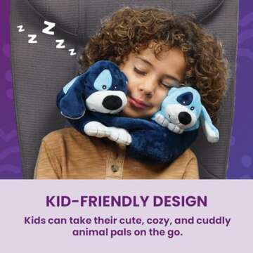 Cabeau Kids Travel Pillow - Cozy Neck Support for Kids