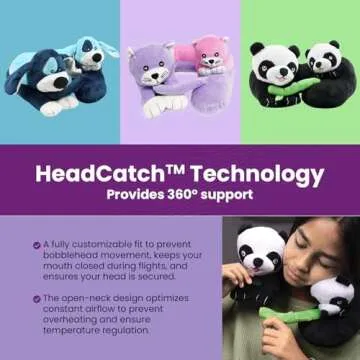Cabeau Kids Travel Pillow - Cozy Neck Support for Kids