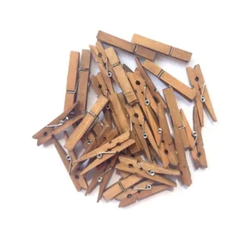 LWR CRAFTS Wooden Small Clothespins for Crafts and Decor
