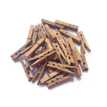 LWR CRAFTS Wooden Small Clothespins for Crafts and Decor