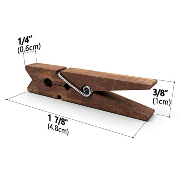 LWR CRAFTS Wooden Small Clothespins for Crafts and Decor