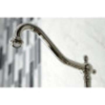 Kingston Brass KS1245PLBS Heritage Bridge Kitchen Faucet, 8-1/2" Spout Reach, Oil Rubbed Bronze