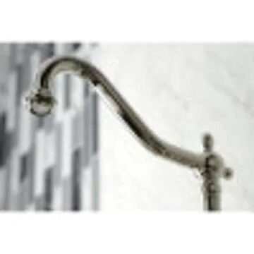 Kingston Brass KS1245PLBS Heritage Bridge Kitchen Faucet, 8-1/2" Spout Reach, Oil Rubbed Bronze