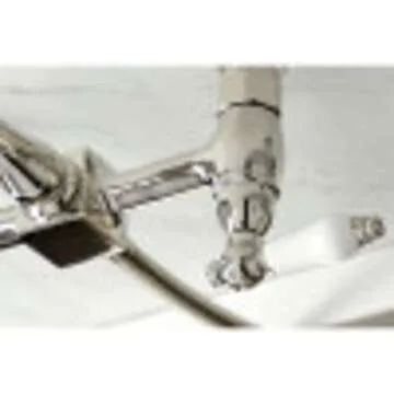 Kingston Brass KS1245PLBS Heritage Bridge Kitchen Faucet, 8-1/2" Spout Reach, Oil Rubbed Bronze