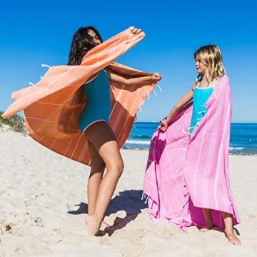 Oversized Turkish Beach Towels Quick Dry Sand Free Lightweight