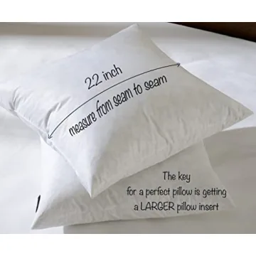 Basic Home 22x22 Decorative Down Feather Pillow Inserts