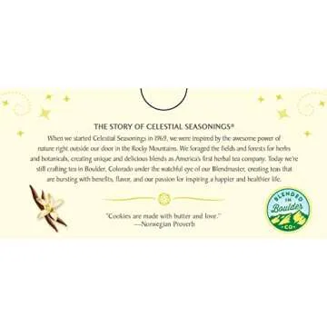 Celestial Seasonings Herbal Tea, Sugar Cookie Sleigh Ride, 18 Count (Pack of 6)