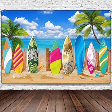 Vibrant Luau Beach Party Backdrop for Memorable Celebrations