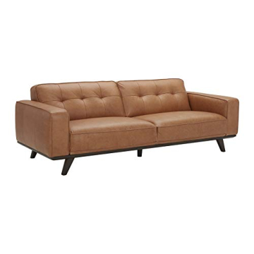 Rivet Bigelow Modern Leather Sofa for Comfortable Living
