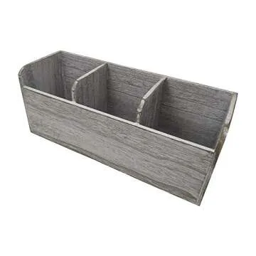 Gianna's Rustic Farmhouse 3 Compartment Utensil Organizer