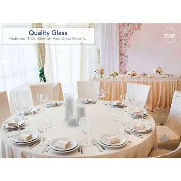 Royal Imports Glass Cylinder Flower Centerpiece Vases Set of 3 - Hurricane Candle Holder Pillar, Floating, Tealights - Use for Floral, Wedding, Home Decor, Holiday Includes 3 Floating Candles