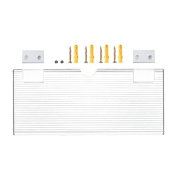 Maulehua 12 Inch Clear Acrylic Floating Shelves Set of 2