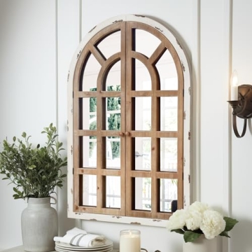 Stunning Arched Window Mirror - Rustic Farmhouse Design 24X36
