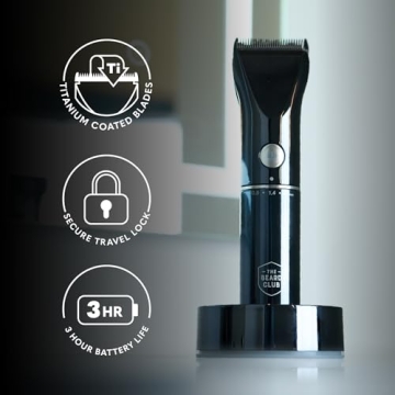 Beard Club Beard Trimmer for Men - Cordless Rechargeable
