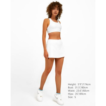 Stylish Stelle High-Waisted Tennis Skirt with Pockets