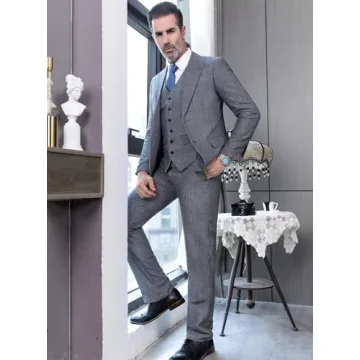 Elegant Mens Tweed Herringbone Suit for Every Event