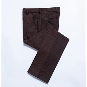 Elegant Mens Tweed Herringbone Suit for Every Event