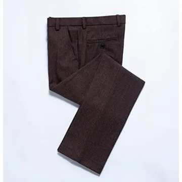 Elegant Mens Tweed Herringbone Suit for Every Event